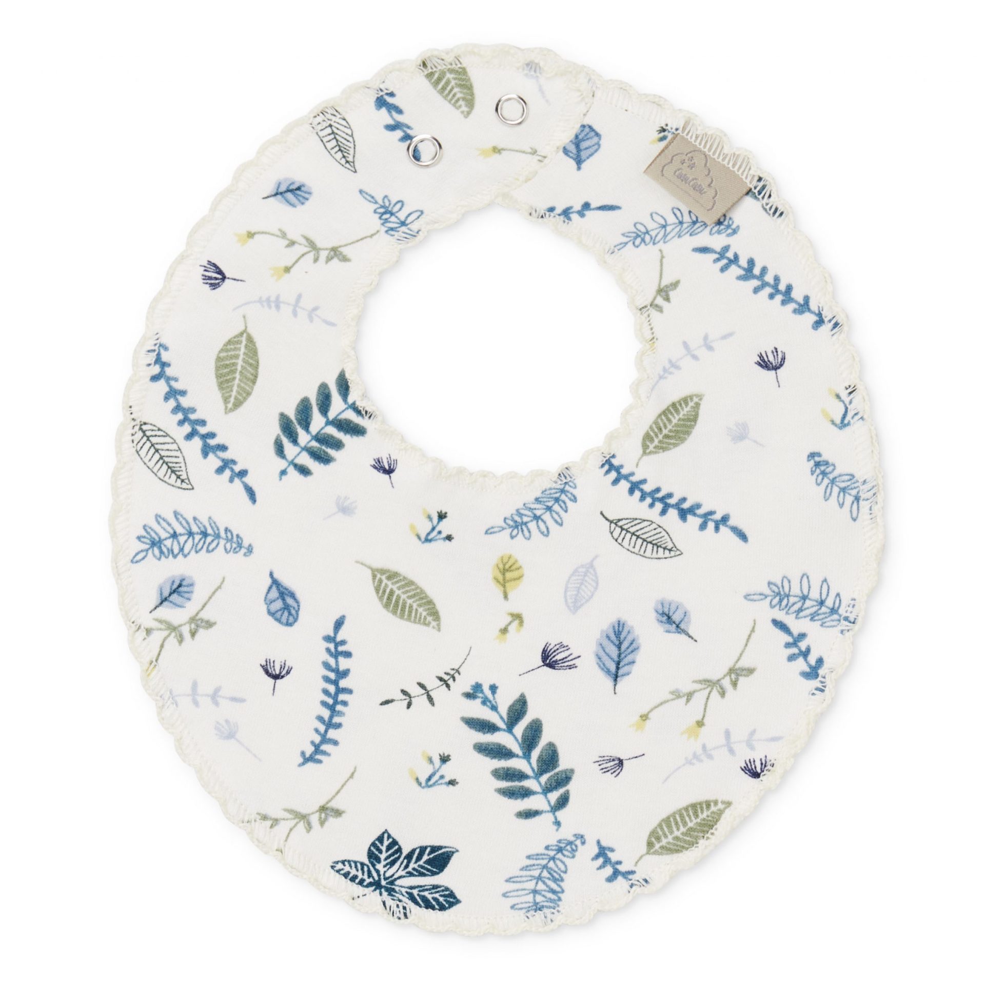 JerseyTeethingBib_P28_Pressed_Leaves_Blue