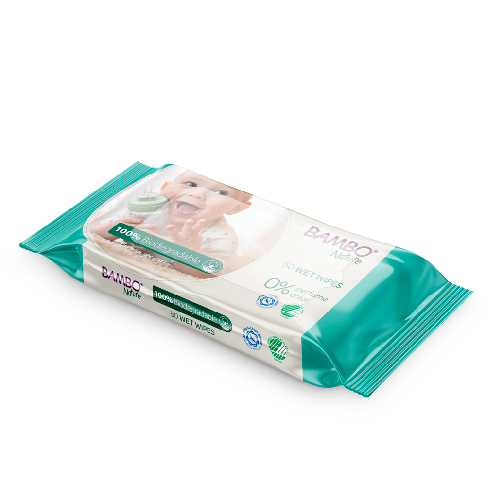 Bambo Nature Bio Wet Wipes 50pcs